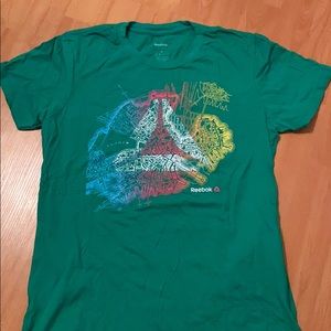 Boston marathon Reebok shirt